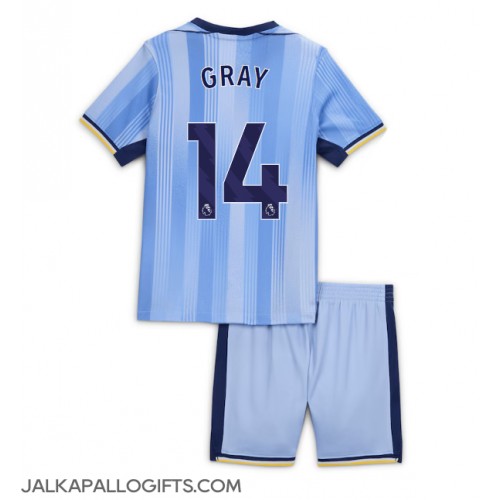 Tottenham Hotspur Archie Gray #14 Vieras Peliasu Lasten 2024-25 Lyhythihainen (+ Lyhyet housut)